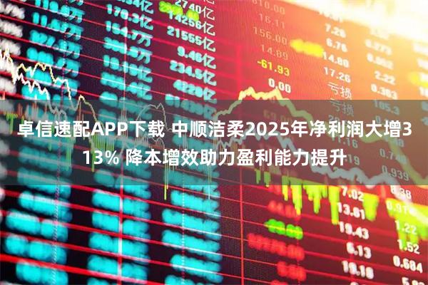 卓信速配APP下载 中顺洁柔2025年净利润大增313% 降本增效助力盈利能力提升